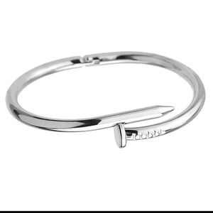 Love Nail Bangle Bracelet